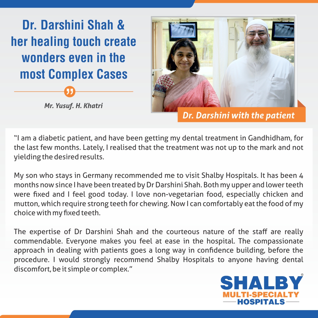 Dr Darshini shah and her healing touch create wonders even in the most Complex Cases
