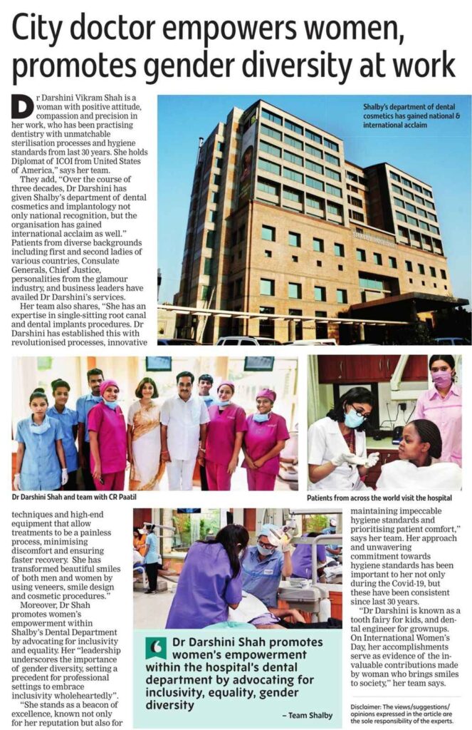 Dr. Darshini Shah: A Trailblazer in Dentistry and Gender Empowerment